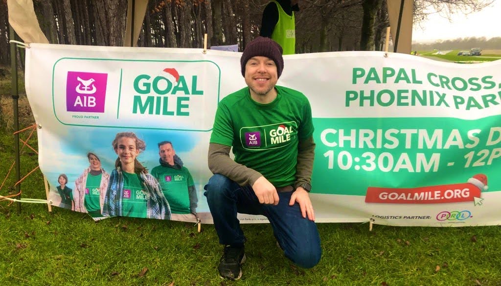 Cian taking part in the GOAL Mile at Phoenix Park 2021